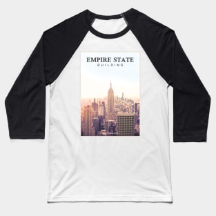 Empire State Building Baseball T-Shirt